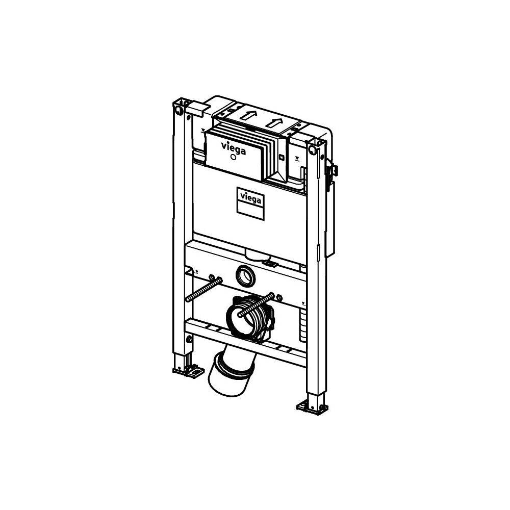 Viega Prevista Dry WC-Element 8533 mit Dusch-WC-Anschluss, 820mm-1