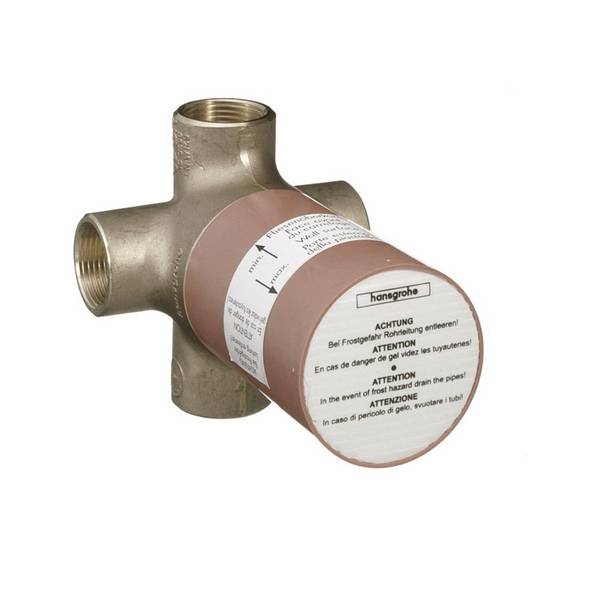 Hansgrohe Grundkörper für Quattro 4-Wege Umstellventil Unterputz, 15930180