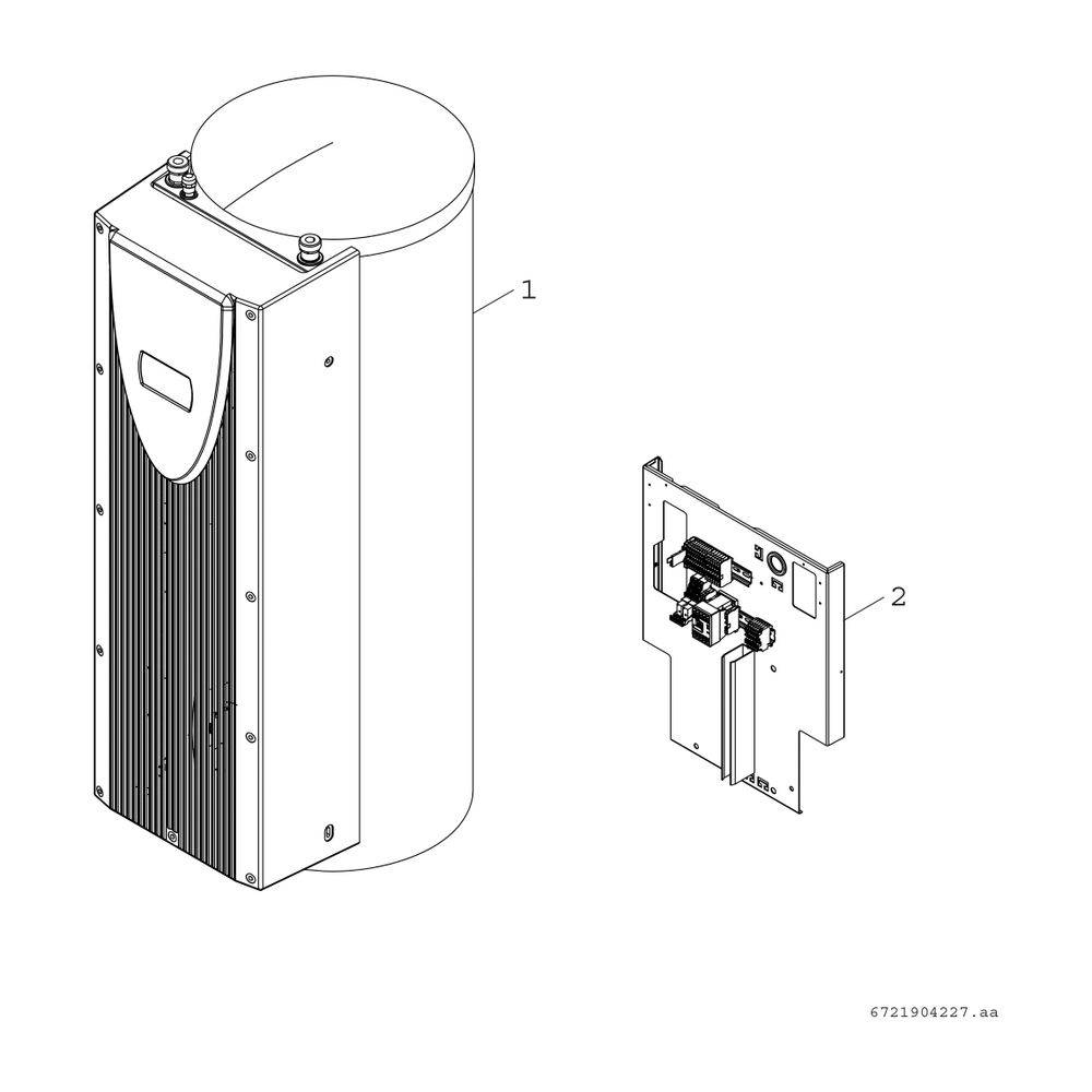 Bosch Puffermodul BH 300 P mit Liter Pufferspeicher für Luftwärmepumpen Stora-1