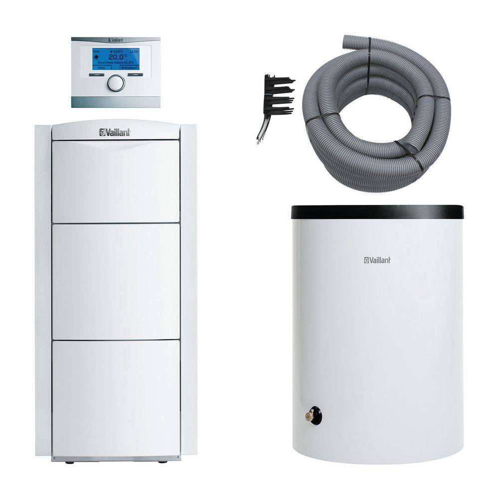 Vaillant ecoVIT exclusiv Paket 2.50/3 VKK 286/4, VRC 700/6, VIH R150, flexibel, Gas-Brennwertkessel, 9,1-28,9kW bei-3