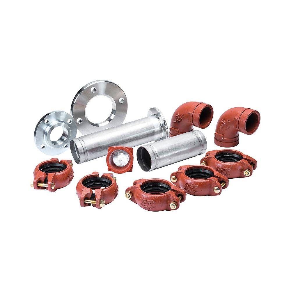 Bosch Anschlussset 4 Vorlauf und Rücklauf Sole seitlich für Sole-Wasser-Wärmepumpe T640-2 bis T800-2-0