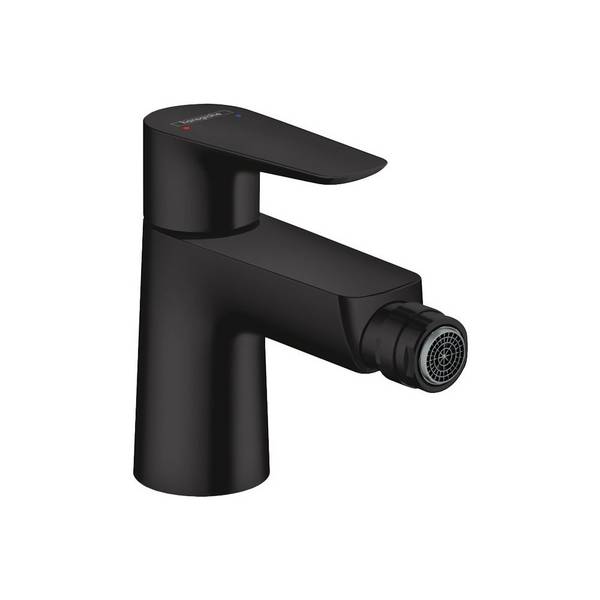 Hansgrohe Talis E Einhebel-Bidetmischer, 5l/min, Zugstangen-Ablaufgarnitur, Mattschwarz