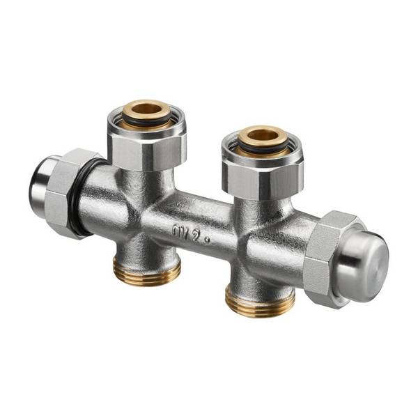 Oventrop Multiflex FQ Verschraubung für G 3/4" AG, Durchgangsausführung, Überwurfmutter x 1015803