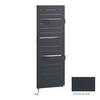 Kermi Tabeo-E elektrischer Designheizkörper 1197x101x500mm, WRS, Anschluss links, 600W, Anthracite Grey