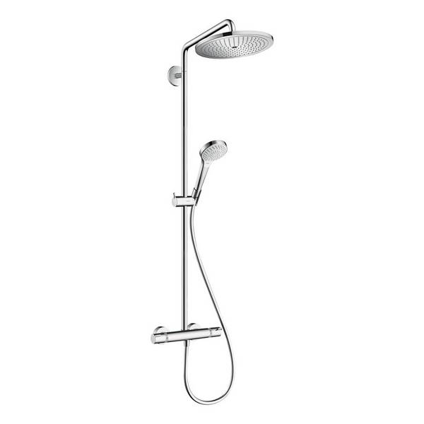 Hansgrohe Croma Select S Showerpipe Duschsystem 280mm, 1jet, 9l/min EcoSmart, Thermostat, Chrom