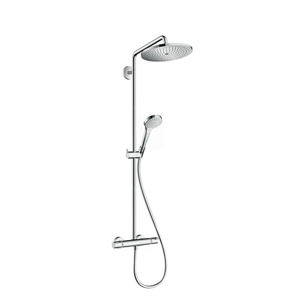 Hansgrohe Croma Select S Showerpipe Duschsystem 280mm, 1jet, 9l/min EcoSmart, Thermostat, Chrom-3