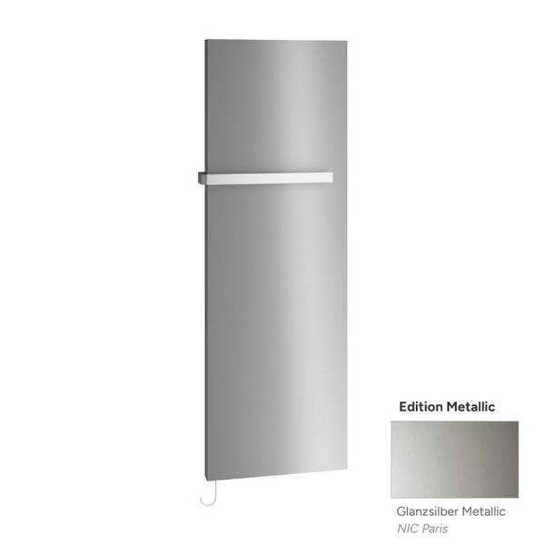 Kermi Rubeo-E-Raumerwärmung Infrarotheizkörper 1925x66x470mm, WWS 540W, Glanzsilber Metallic