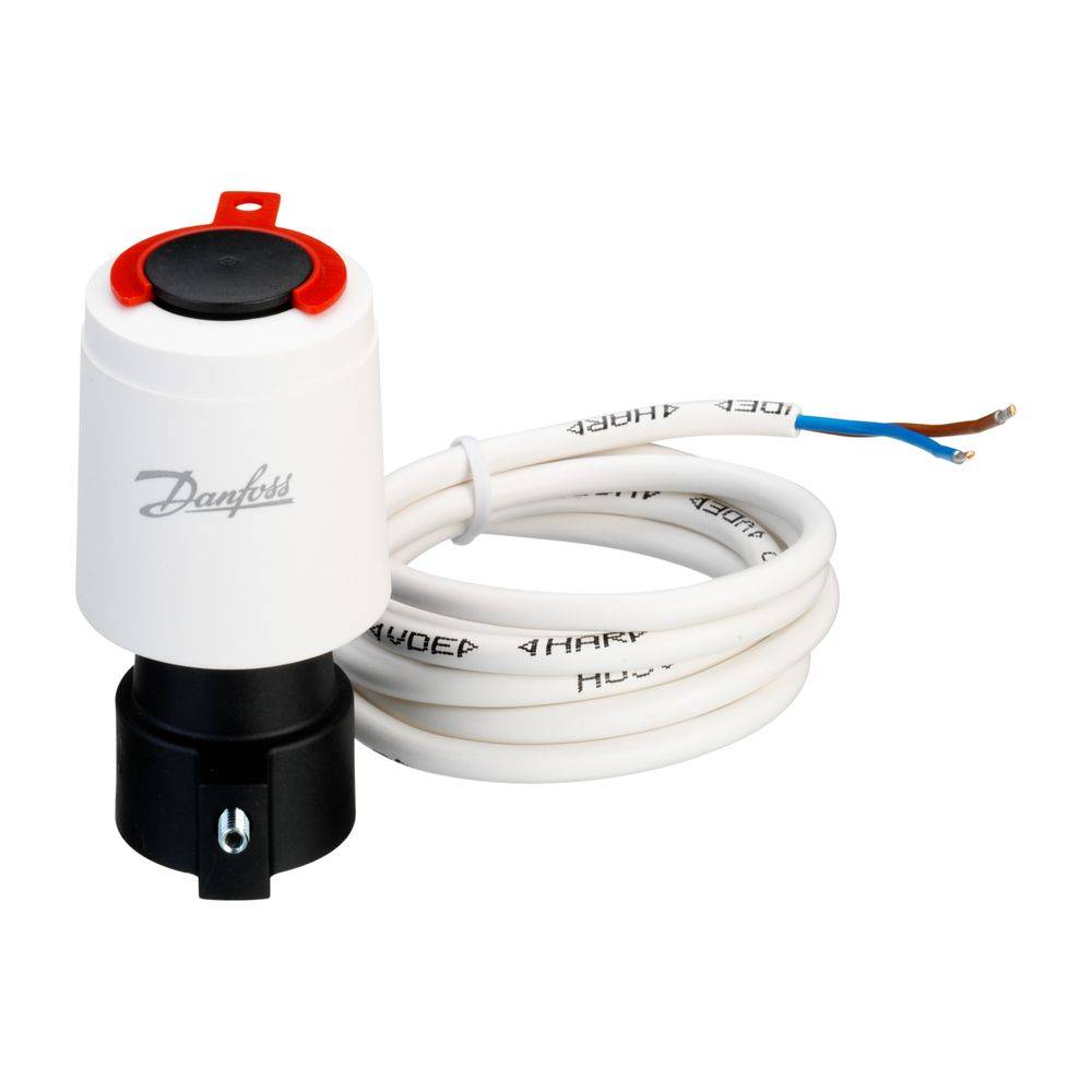 Danfoss thermischer Stellantrieb TWA-A NC, Kabel 1,2m, 24V AC/DC, für RA-Gehäuse, 088H3110-0