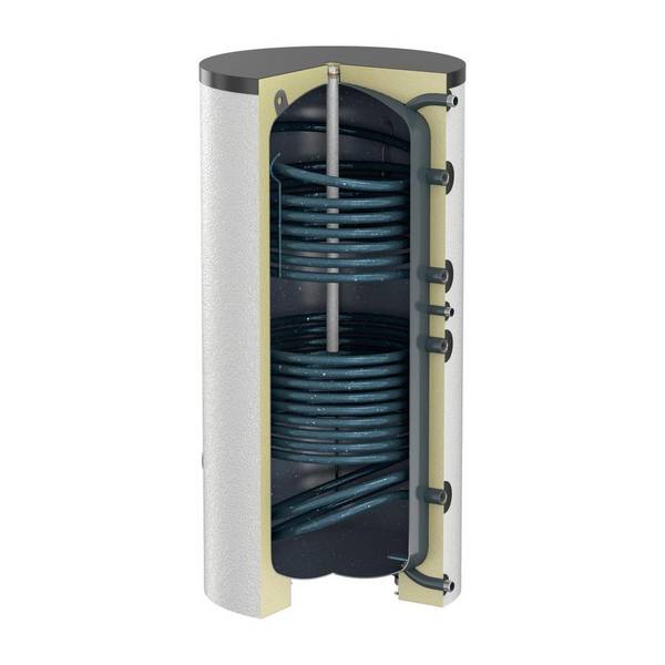 Flamco Flextherm Duo Standspeicher Solar 200l, Weiß emailliert