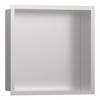 Hansgrohe XtraStoris Individual Wandnische Edelstahl gebürstet mit Designrahmen 300x300x100mm,