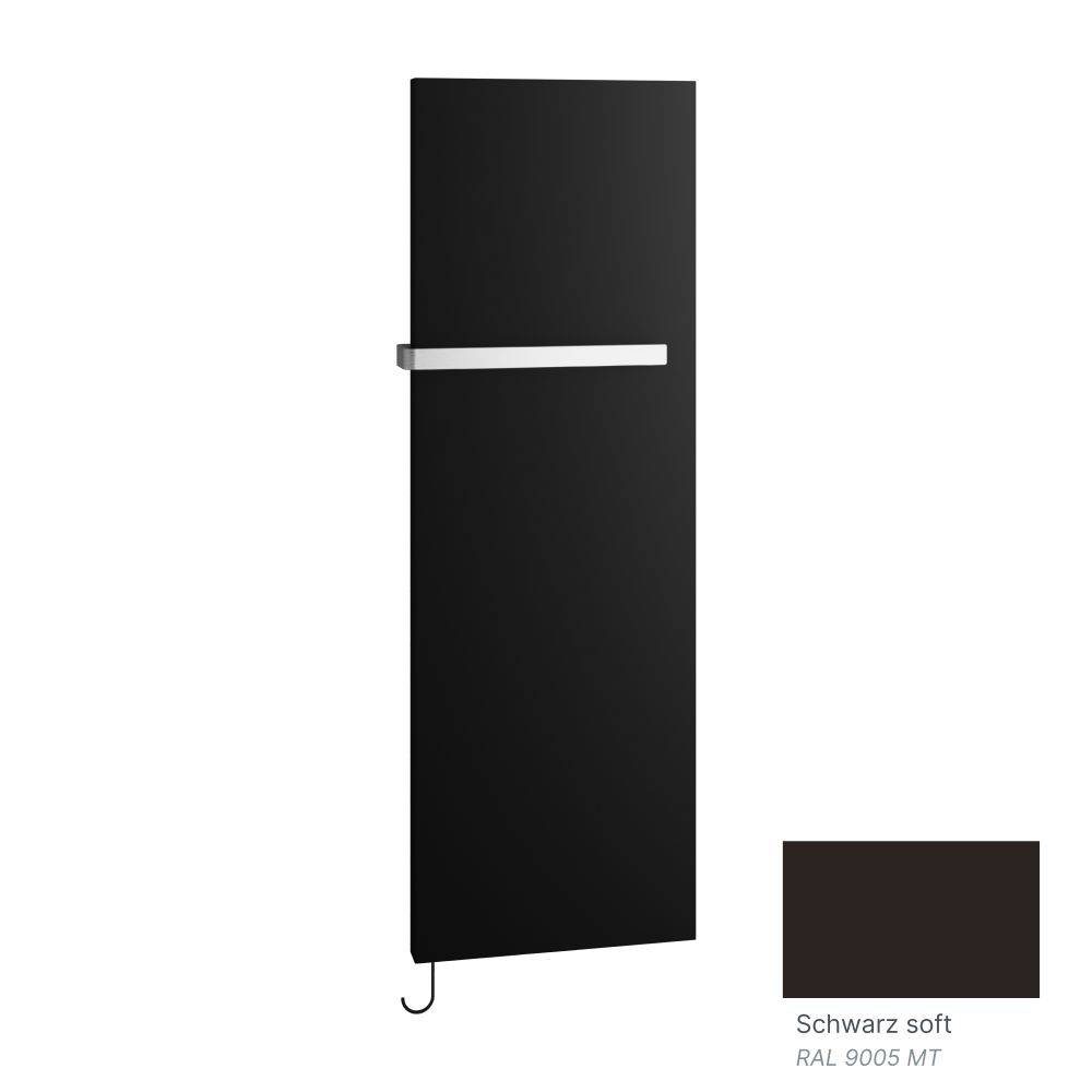 Kermi Rubeo-E-Raumerwärmung Infrarotheizkörper 1525x66x470mm, WRS 420W, Schwarz Soft-0