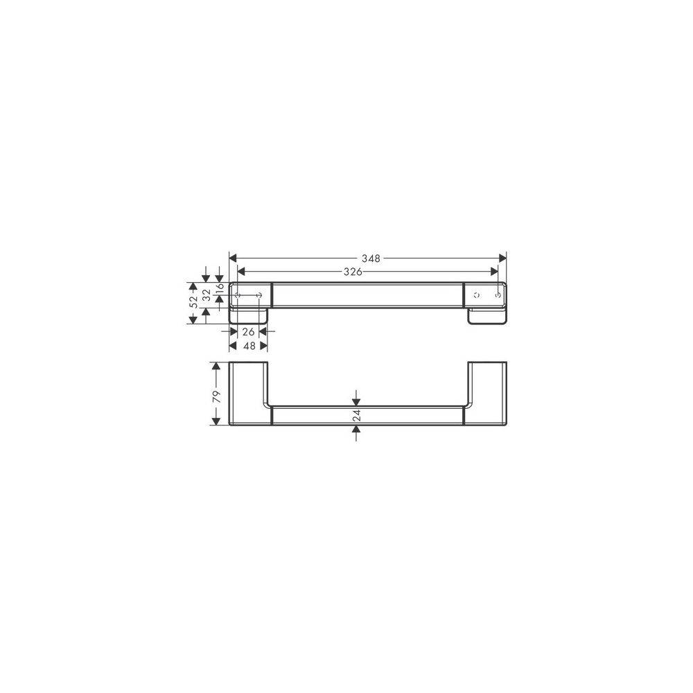 Hansgrohe AddStoris Q Haltestange, Mattschwarz-2