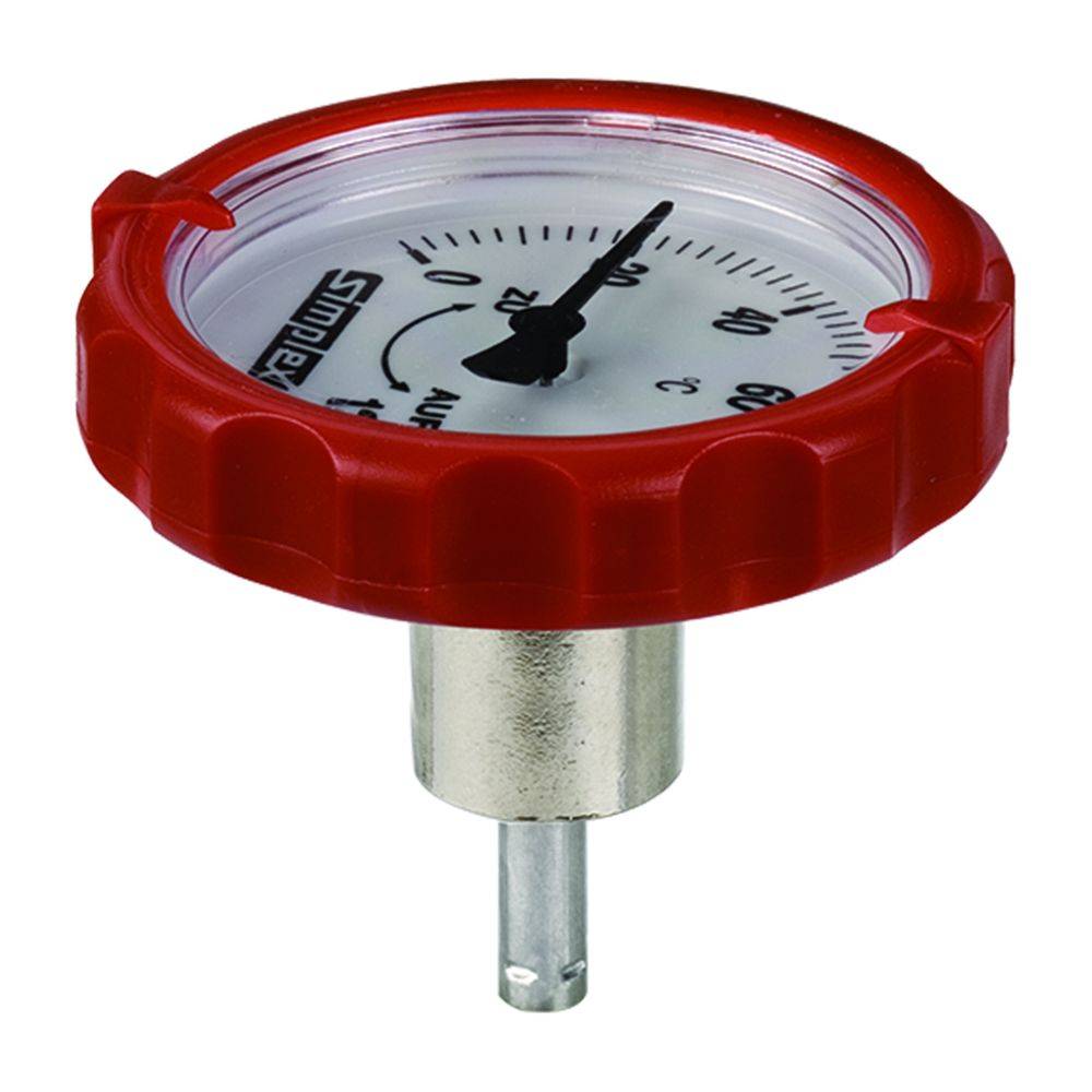 Flamco Thermometergriff lange Ausführung DN 20-50 Kunststoff, Rot-0
