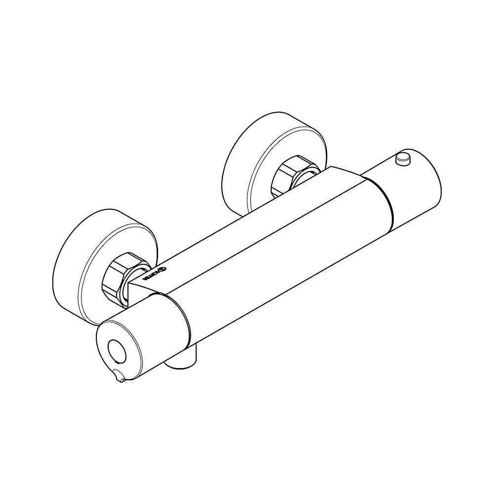 KLUDI BASIC Thermostat Brausearmatur DN ohne Brausegarnitur chrom-1