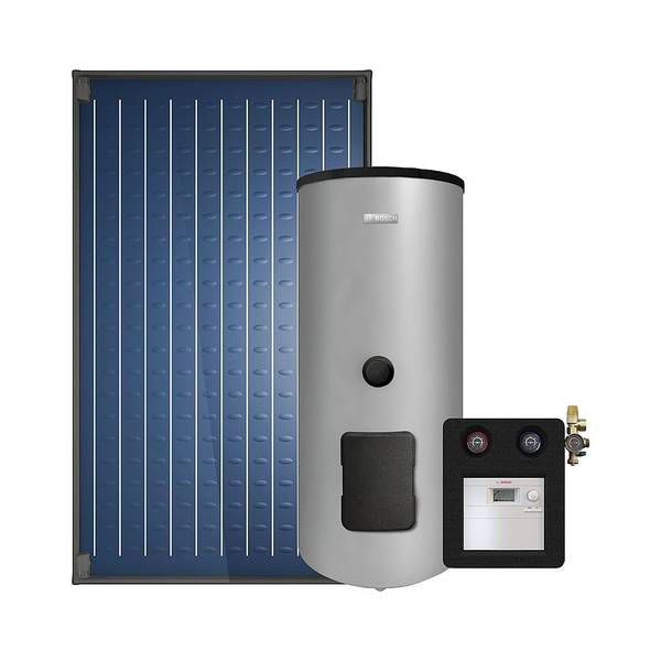 Bosch Solar-Basic-Paket Jupa SO587, 2x Kollektor SO5000 TFV, Aufdach senkrecht, Speicher 285L, AGS 10 B-sol100-2