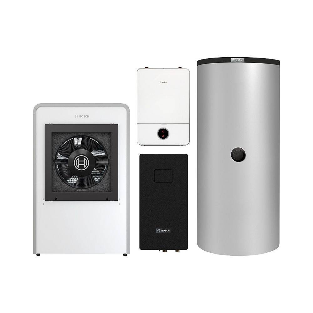 BOSCH Luftwärmepumpenpaket Jupa CS762, Compress CS7000i AW 9 IR, AWE 9, FF27S, BHS 750-6ERZ, R410A-0