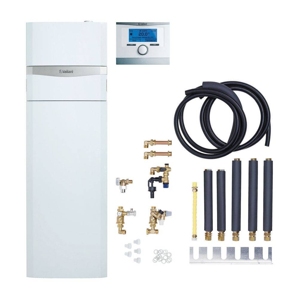 Vaillant auroCOMPACT Paket 1.445/2 VSC S 206/4-5 150 LL, VRC 700/6 Gas-Kompaktgerät, Leistung 4,3-21,6kW bei 40/30 C-1