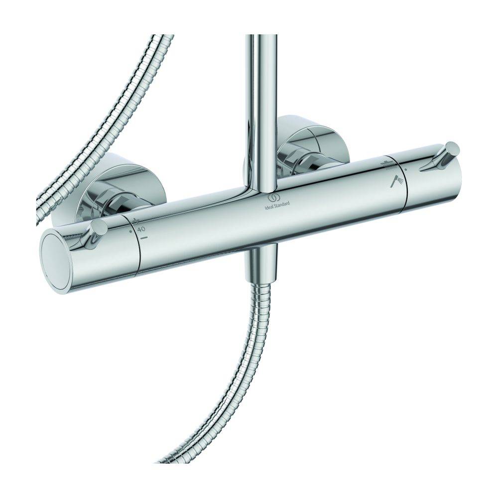 Ideal Standard Duschsystem Ceratherm T100 Pin-Griffe Chrom-3