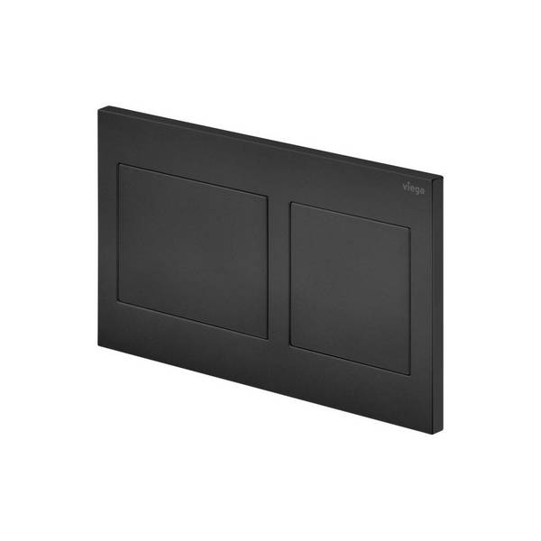 Viega Visign for Style 21 WC-Betätigungsplatte 8611.1, Kunststoff, Schwarz matt