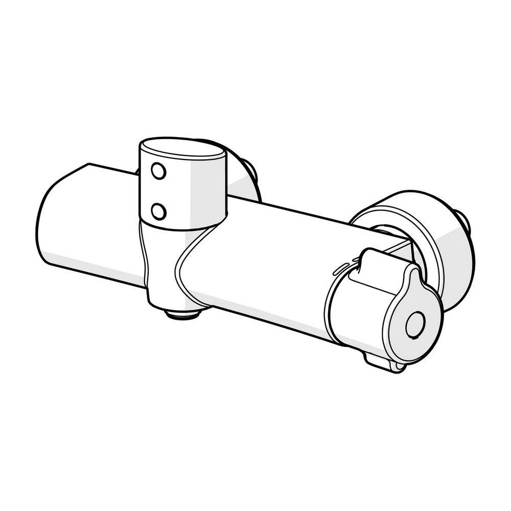 Hansa Clinica Brausebatterie, 6V, Bluetooth, Chrom, 08866200-1