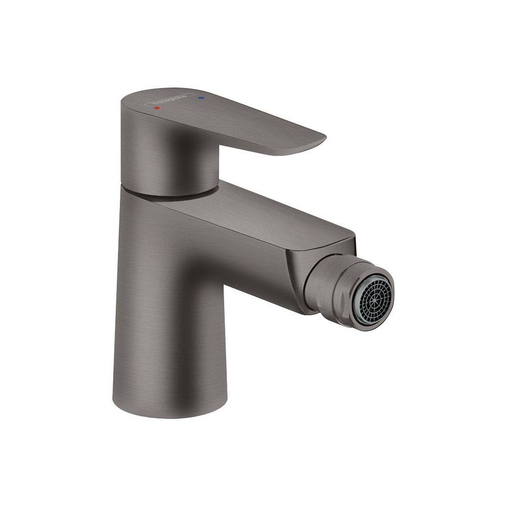 Hansgrohe Talis E Einhebel-Bidetmischer, 5l/min, Zugstangen-Ablaufgarnitur, Brushed Black Chrome