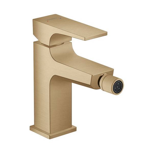 Hansgrohe Metropol Einhebel-Bidetmischer, 7,5l/min, Hebelgriff, Push-Open Ablaufgarnitur, Brushed Bronze