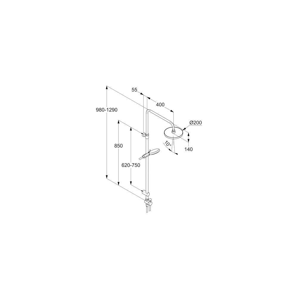 KLUDI-DIVE Dual Shower System Dive X 3S chrom-2