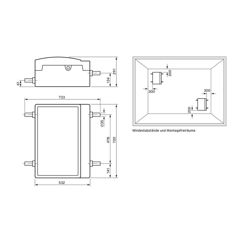 Vaillant Heizungswärmepumpe flexoTHERM exclusive VWF 87/4 mit fluoCOLLECT-3