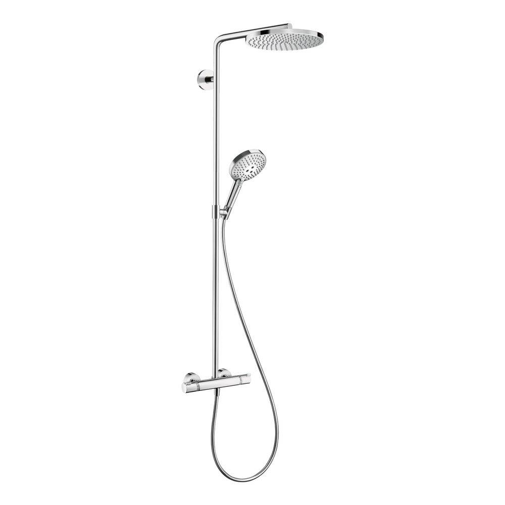 Hansgrohe Raindance Select S Showerpipe Duschsystem 240mm, 1jet, 16l/min, PowderRain, Thermostat, Chrom-0