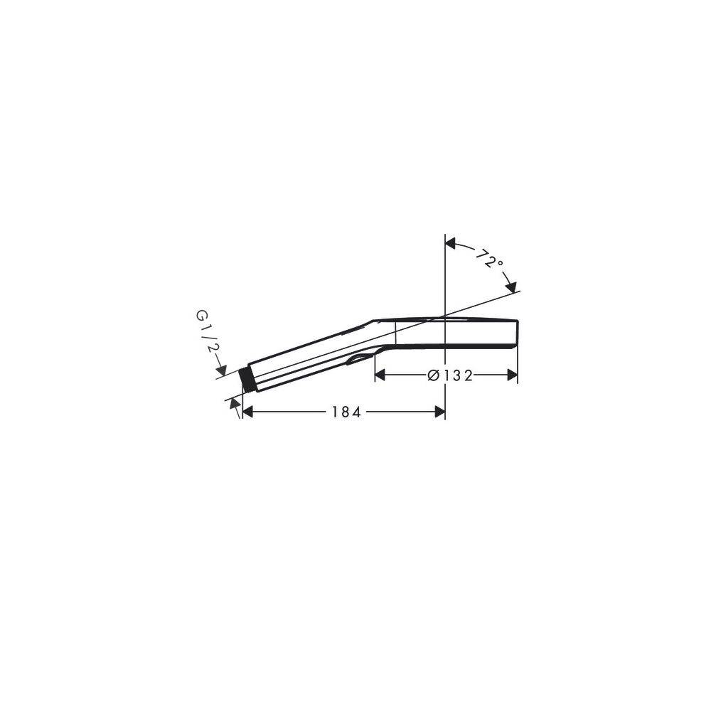 Hansgrohe Rainfinity Handbrause 130mm, 8l/min, 3jet EcoSmart, Chrom-2