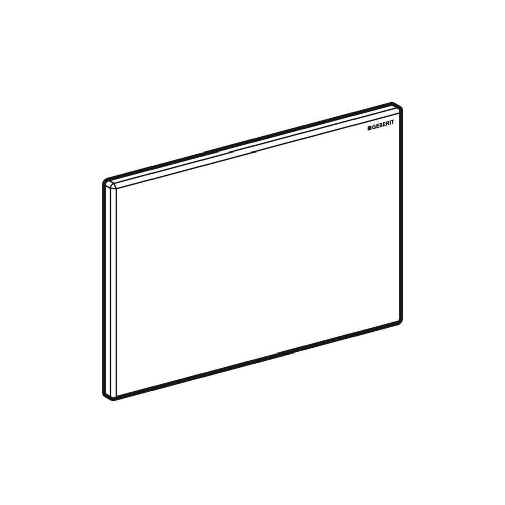 Geberit Betätigungsplatte Sigma, Kunststoff, 16,4x24,6x1,1cm, Weiß, 115768111-2