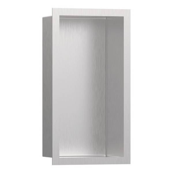 Hansgrohe XtraStoris Individual Wandnische Edelstahl gebürstet mit Designrahmen 300x150x100mm,