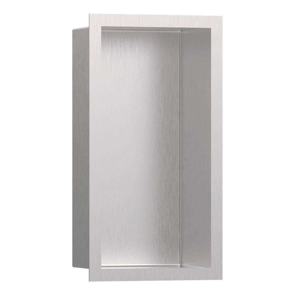Hansgrohe XtraStoris Individual Wandnische Edelstahl gebürstet mit Designrahmen 300x150x100mm,-0