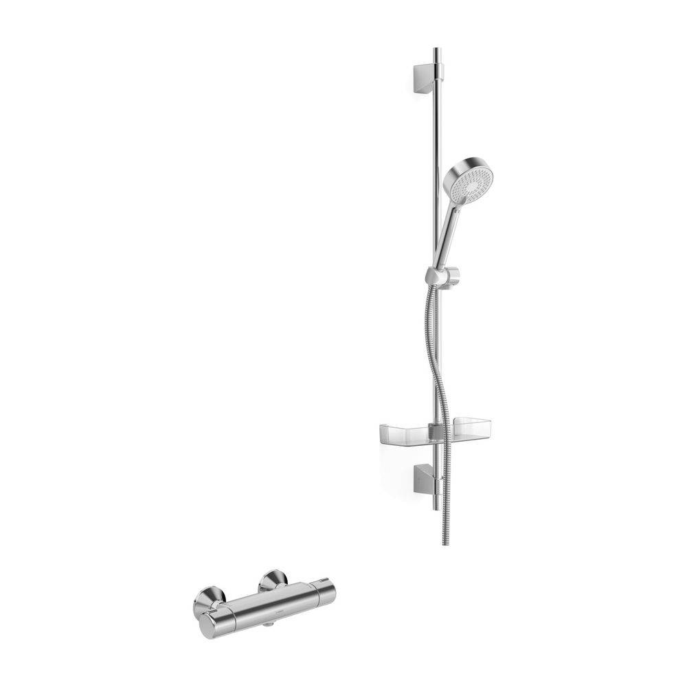 Hansa Micra Renovierungsset Brausebatterie mit Brausegarnitur, DN 15, Chrom, 48150171-1