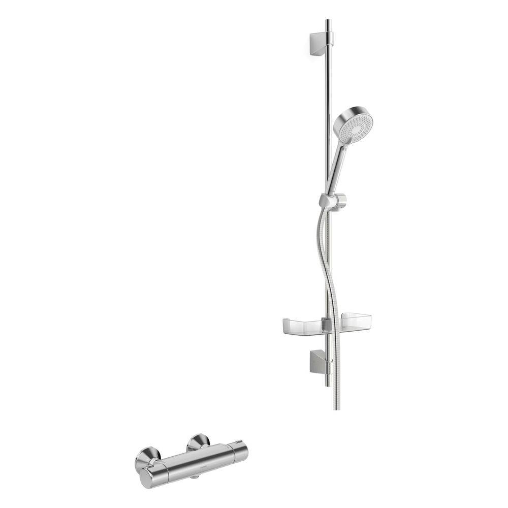 Hansa Micra Renovierungsset Brausebatterie mit Brausegarnitur, DN 15, Chrom, 48150171-0