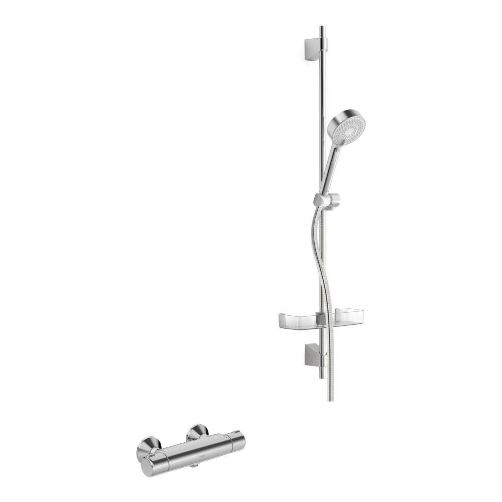 Hansa Micra Renovierungsset Brausebatterie mit Brausegarnitur, DN 15, Chrom, 48150171-3