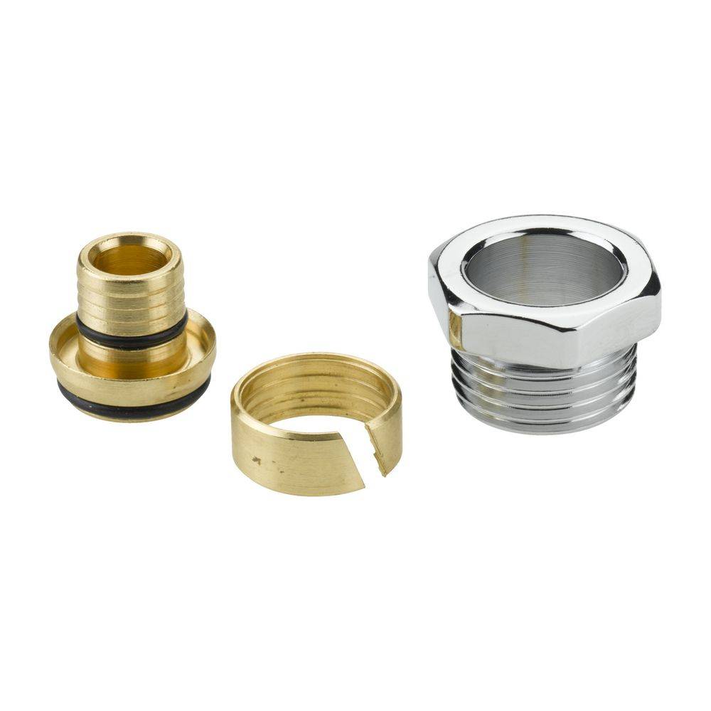 Danfoss Klemmverbinder, R 1/2"AG auf 16x2mm, für VPE-Kunststoffrohre PEX, verchromt-2