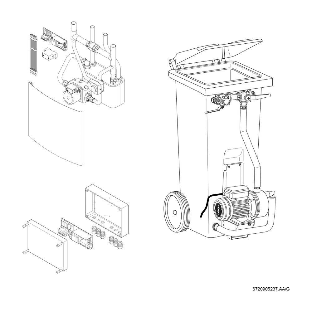 Bosch natürliche Kühlstation NKS-1 mit Hocheffizenzpumpe-1