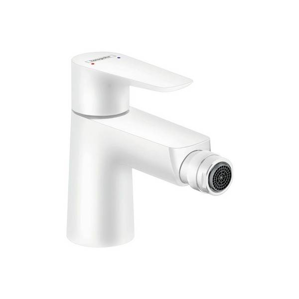 Hansgrohe Talis E Einhebel-Bidetmischer, 5l/min, Zugstangen-Ablaufgarnitur, Mattweiß