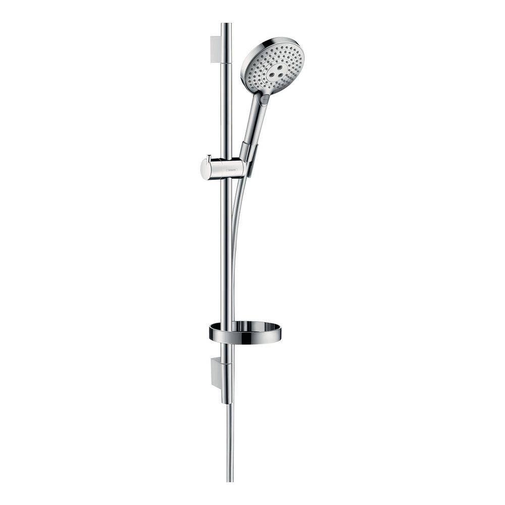 Hansgrohe Raindance Select S Brauseset 120mm, 15l/min, 3jet, Brausestange 65cm, Seifenschale, Chrom