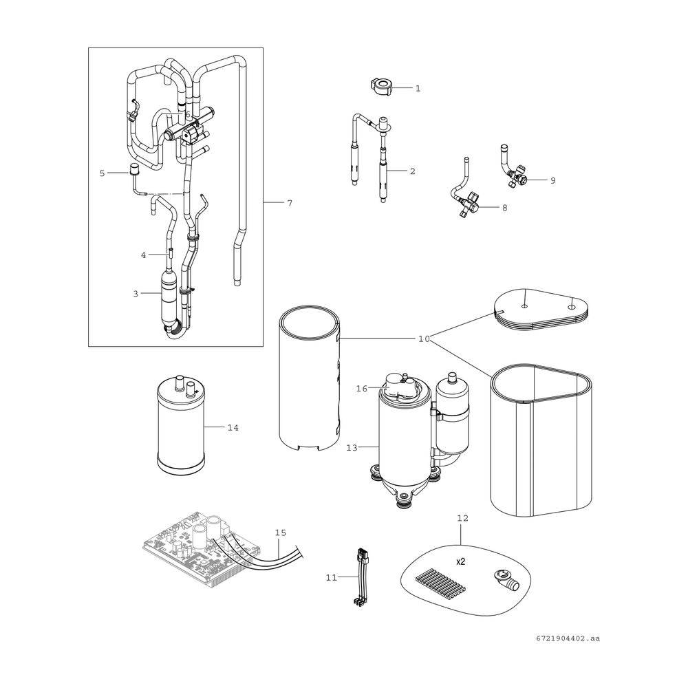 BOSCH Luft/Wasser-Wärmepumpe Compress CS3400iAWS 12 OR-T, Split,3-phasig,R410A-3