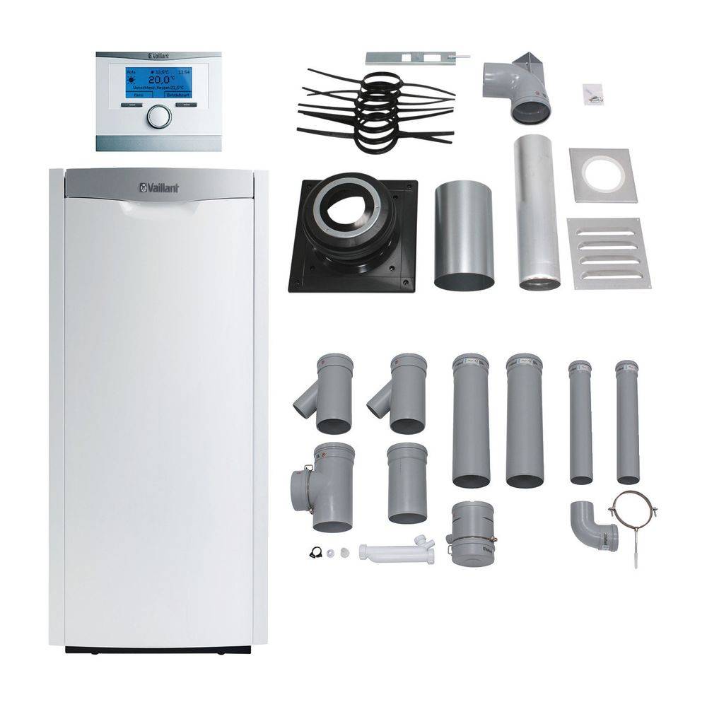 Vaillant icoVIT exclusiv Paket 3.46/5 VKO 256/3-7 2er Kaskade, VRC 700/6, Öl-Brennwertkessel , Leistung 17,2-25,3kW bei-2