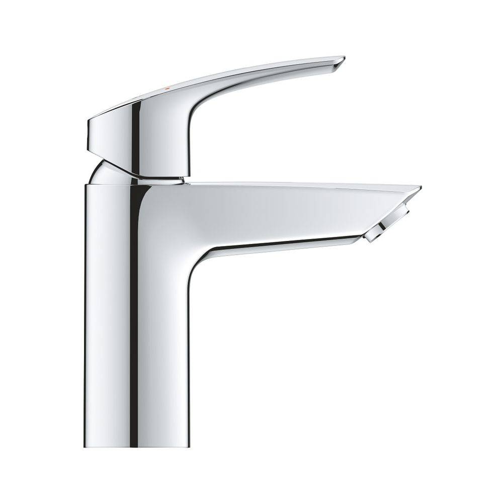 Grohe Eurosmart Einhand-Waschtischbatterie, S-Size, Temperaturbegrenzer, glatter Körper, Chrom, 32467003-2