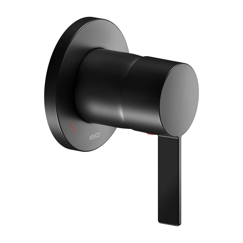 Keuco Ixmo Pure Einhebelmischer Unterputz, Rosette rund, Schwarz matt, 59551379501-0