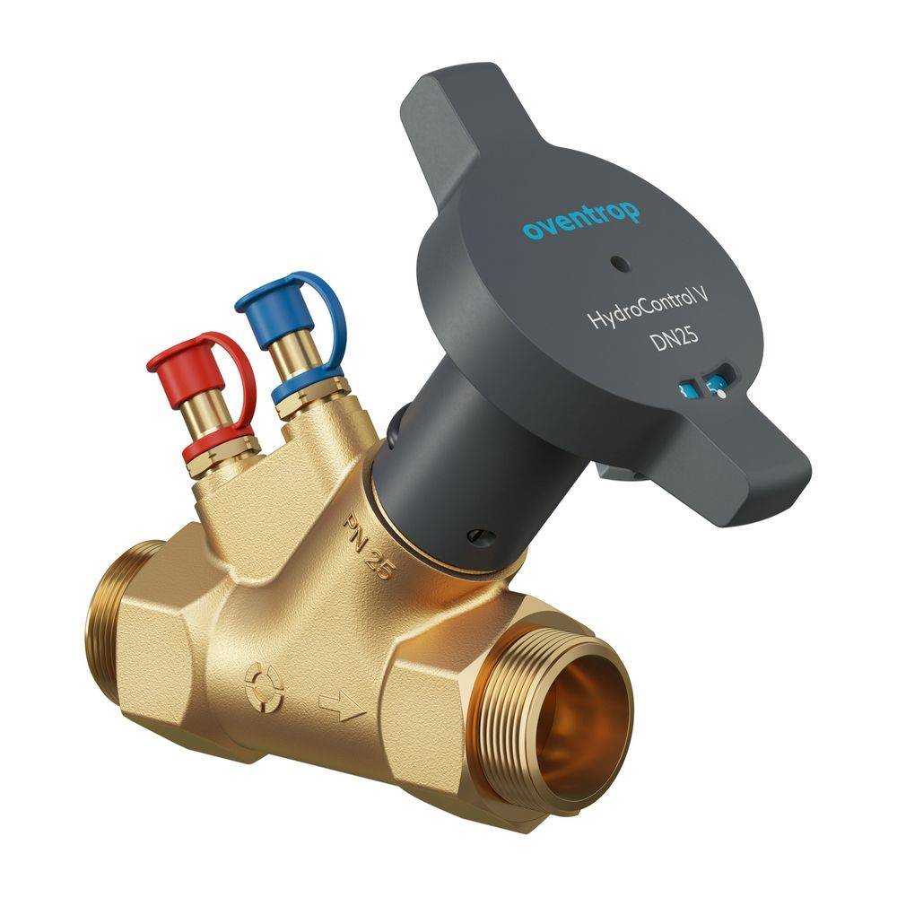 Oventrop HydroControl V Strangregulierventil DN 25, PN 16, G 1 1/4" Außengewinde HydroPort, entzinkungsbeständig,