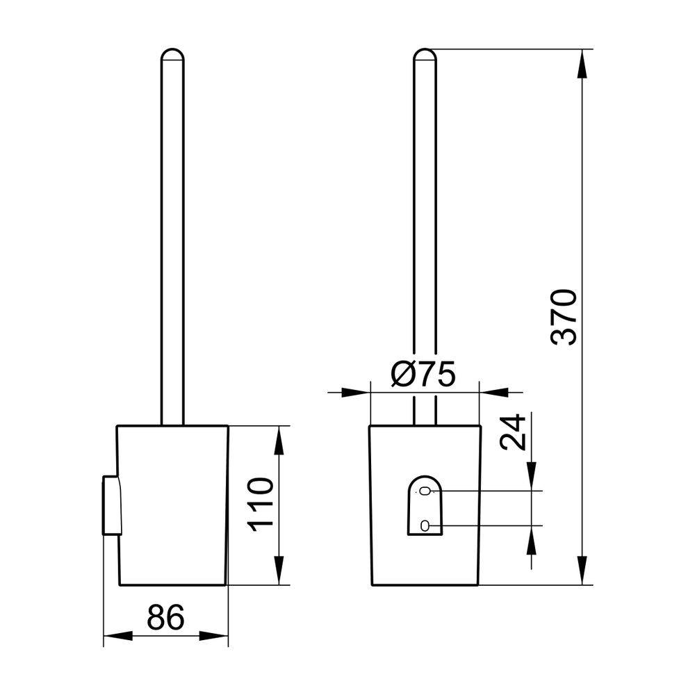 Keuco Smart.2 Kunststoff-Einsatz für 14764, D 77x110mm, Weiß, 14764000100-1