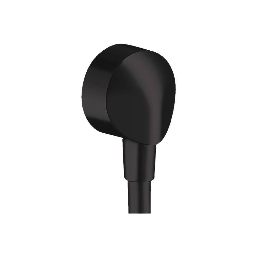 Hansgrohe FixFit Wandanschluss E ohne Rückflussverhinderer, DN 15, Mattschwarz-0