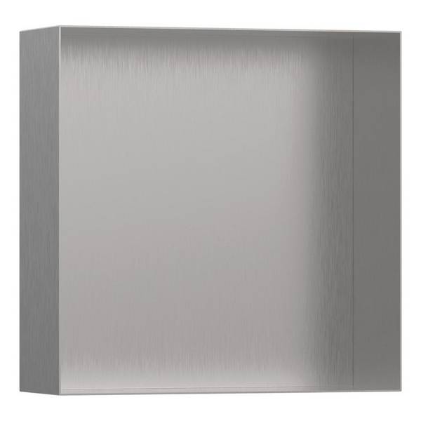 Hansgrohe XtraStoris Minimalistic Wandnische rahmenlos 300x300x100mm, Edelstahl gebürstet