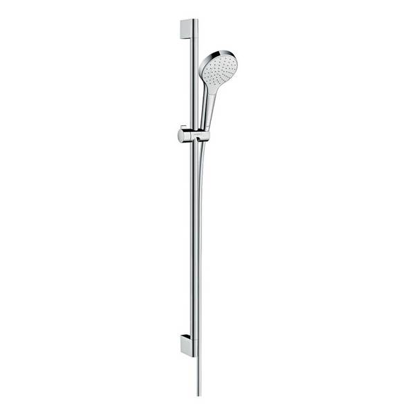 hansgrohe Croma Select S Brauseset 110mm 1jet mit Brausestange 900mm 16l/min Weiß/Chrom