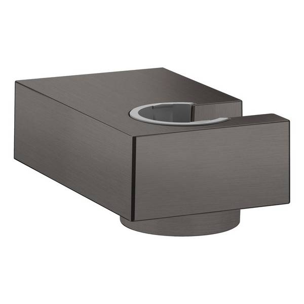 hansgrohe Brausehalter Porter E für Handbrausen, Schwarz/Chrom gebürstet
